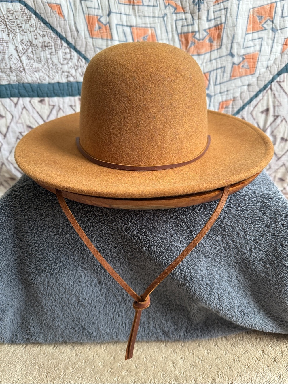 *NWT* Brixton Wool Tiller Hat with Chin Cord, Heather Coffee, Sz M, Unisex ✨